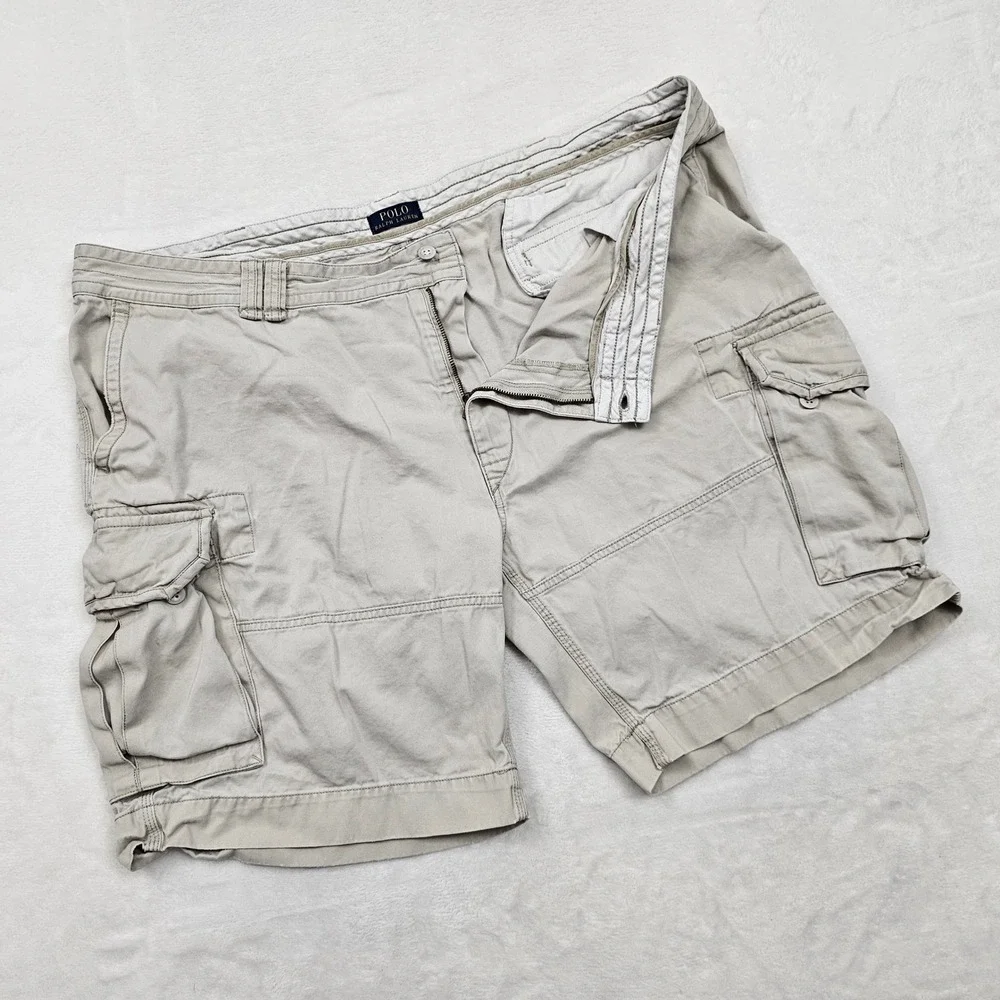 Polo Ralph Lauren‎ Cargo Shorts Mens (50B) 48 * Khaki Classic Gorpcore Utility